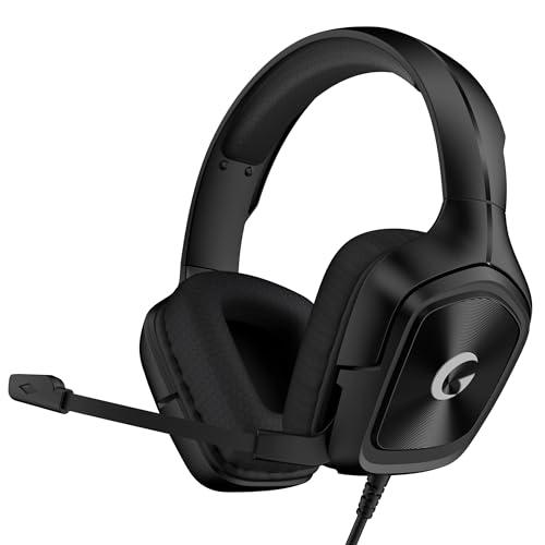Gaming Headset for PS5、PS5Pro、PS4、Xbox Series X、Xbox Series S/One、PC Headset with Clear Mic for Work 𝟐𝟎𝟐𝟓 𝐔𝐩𝐠𝐫𝐚𝐝𝐞 PC Gaming Headphones with Mic、3.5mm Splitter、79in Cable, 207g. Gamer Gifts