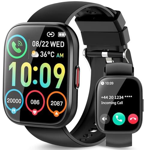 Smart Watch for Men Women, 1.85" TFT-Touch Screen Smartwatch with Call Function, 112 Sport Modes, Fitness Tracker with 24/7 Heart Rate/Sleep Monitor, IP68 Waterproof, Fitness Watch for Android/iOS